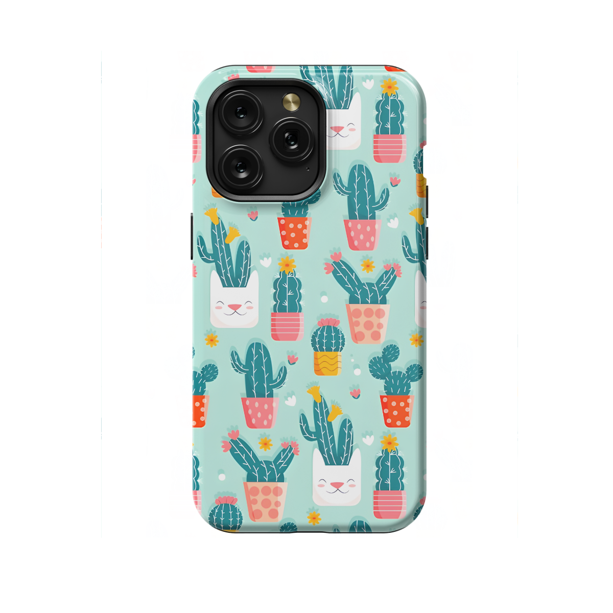 Cactus pattern Phone Case iPhone Samsung Cover Pixel 1161 - Image 1