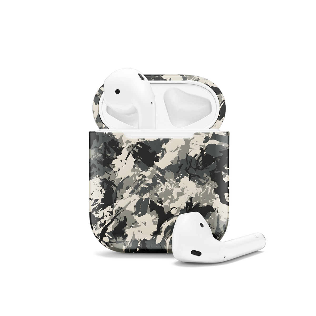 Camo Fashion Design Military Uniform Grunge AirPods Case AirPods Pro AirPods Pro 2 AirPods 3 AirPods 2 Glossy 2213 - Image 1