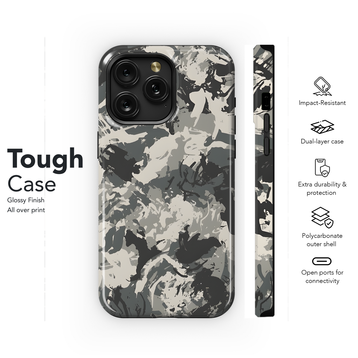 Camo Fashion Design Military Uniform Grunge Phone Case iPhone Samsung Cover Pixel 2213 - Image 6