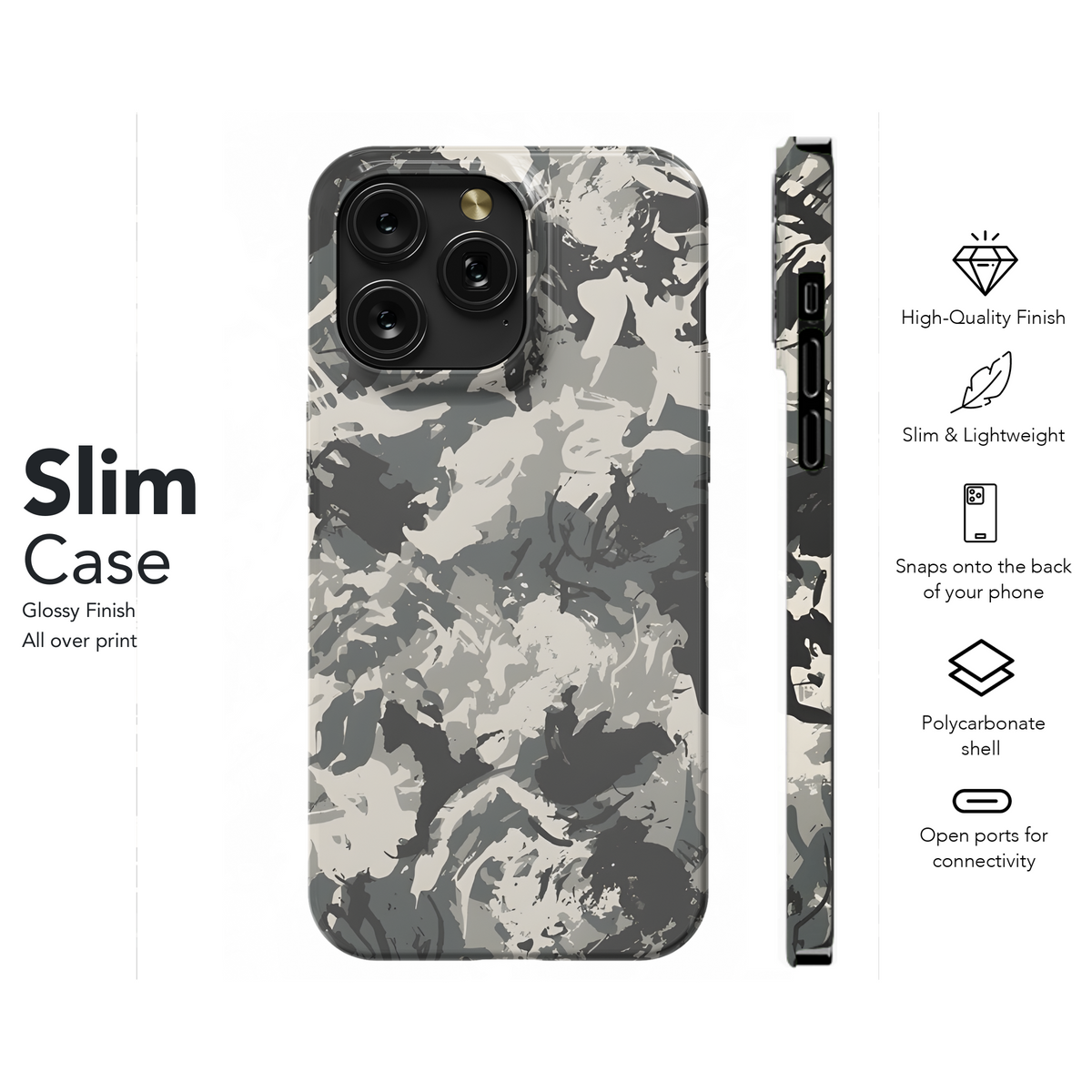 Camo Fashion Design Military Uniform Grunge Phone Case iPhone Samsung Cover Pixel 2213 - Image 7