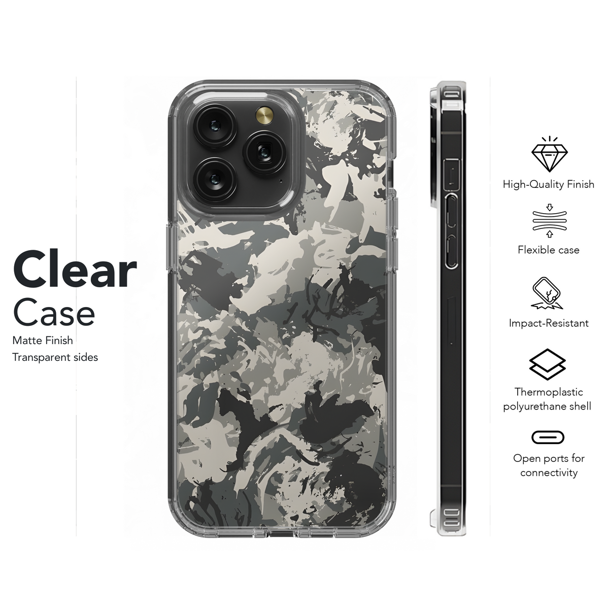 Camo Fashion Design Military Uniform Grunge Phone Case iPhone Samsung Cover Pixel 2213 - Image 8