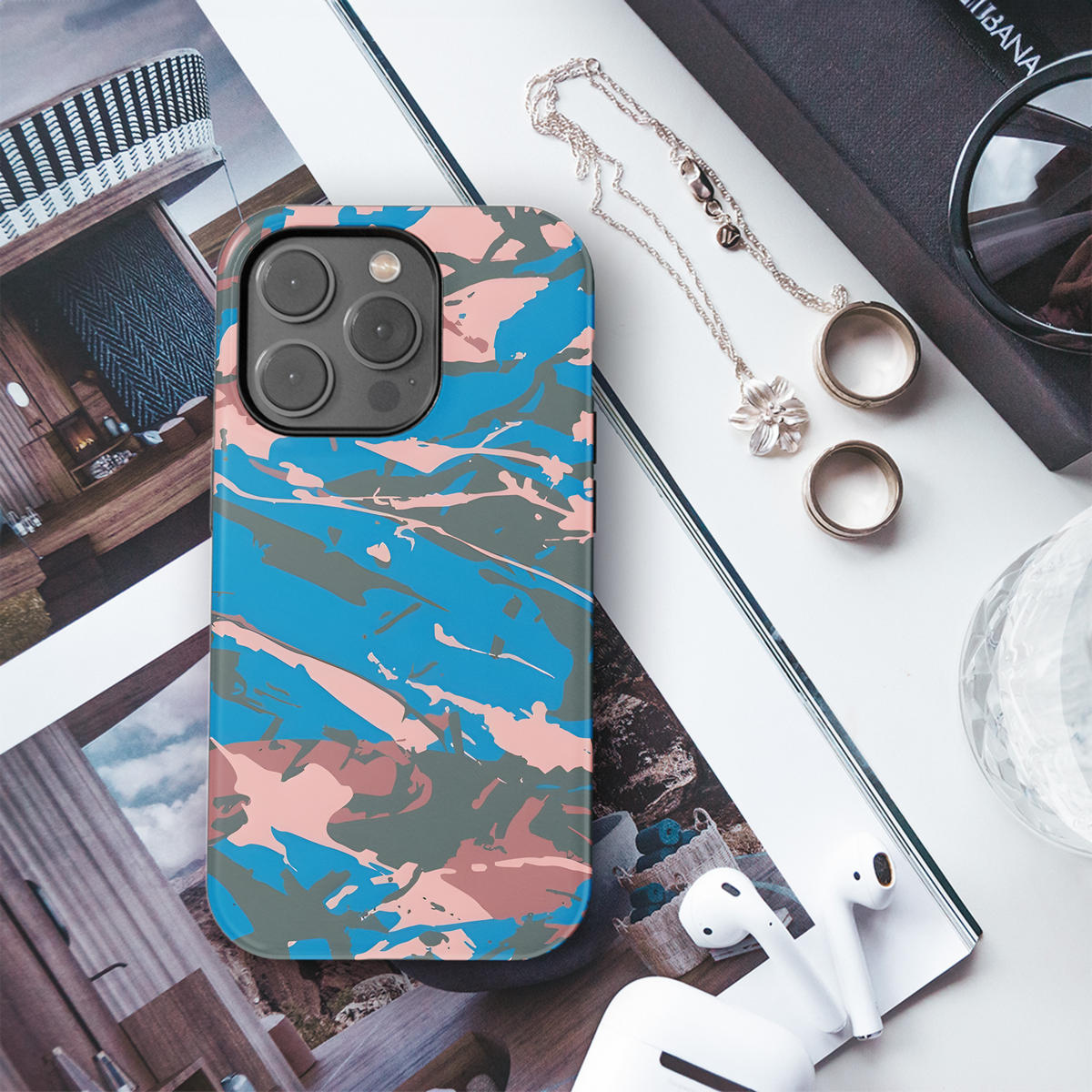 Camo Seamless Pattern Brush Camouflage Phone Case iPhone Samsung Cover Pixel 2204 - Image 3