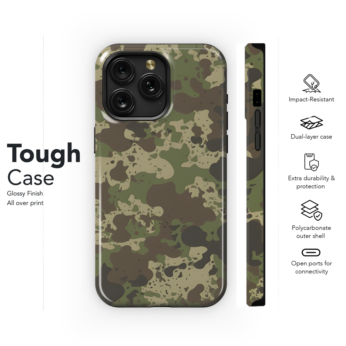 Camo Splash Drop Phone Case iPhone Samsung Cover Pixel 2208 - Image 6