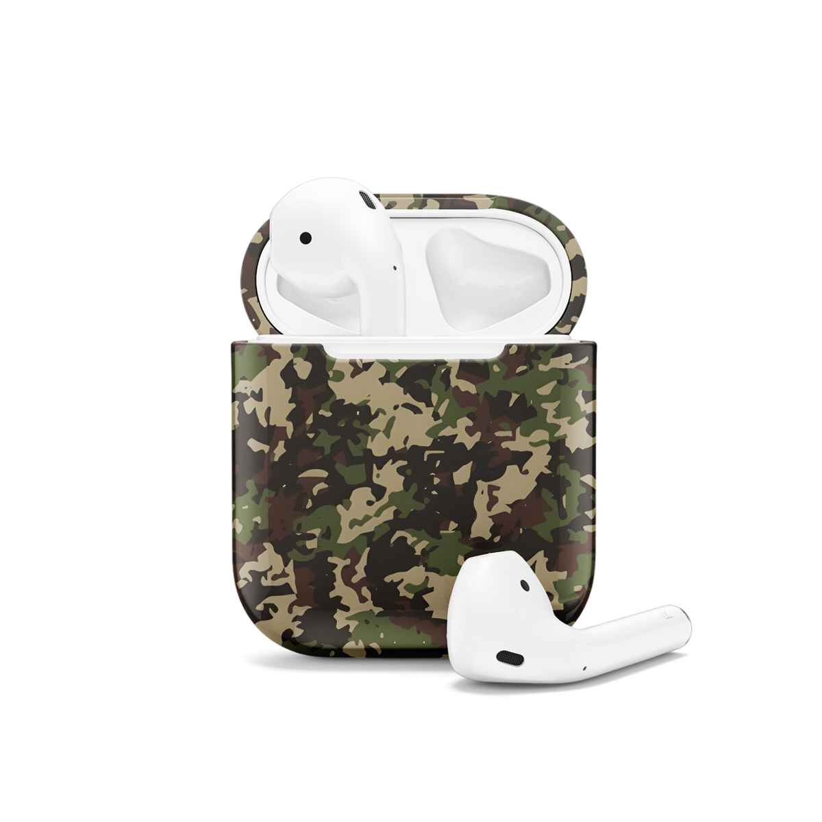 Camouflage Cloth Texture AirPods Case AirPods Pro AirPods Pro 2 AirPods 3 AirPods 2 Glossy 2211 - Image 1