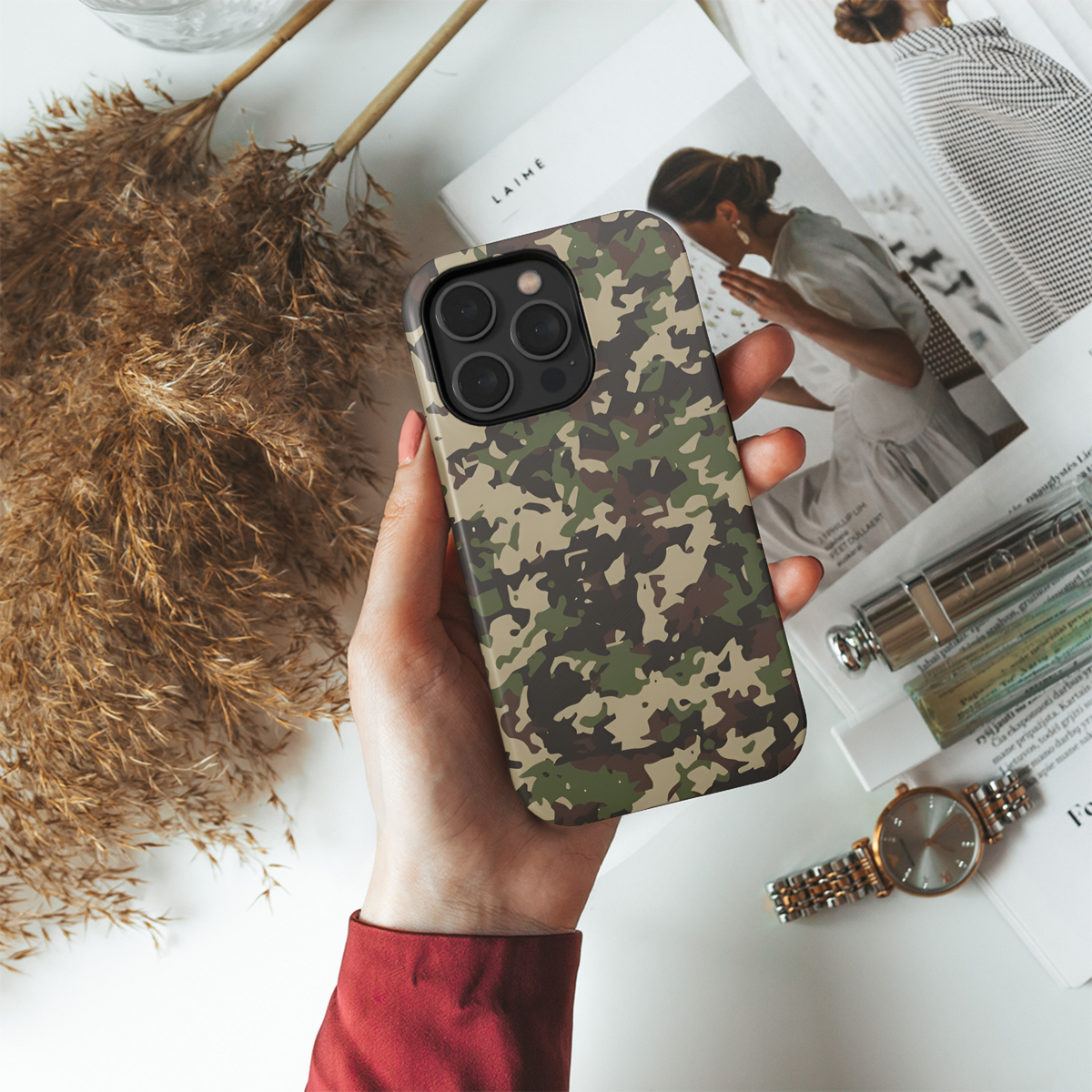 Camouflage Cloth Texture Phone Case iPhone Samsung Cover Pixel 2211 - Image 4