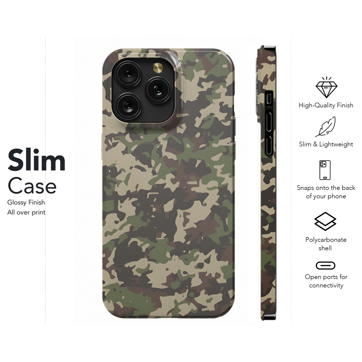 Camouflage Cloth Texture Phone Case iPhone Samsung Cover Pixel 2211 - Image 7