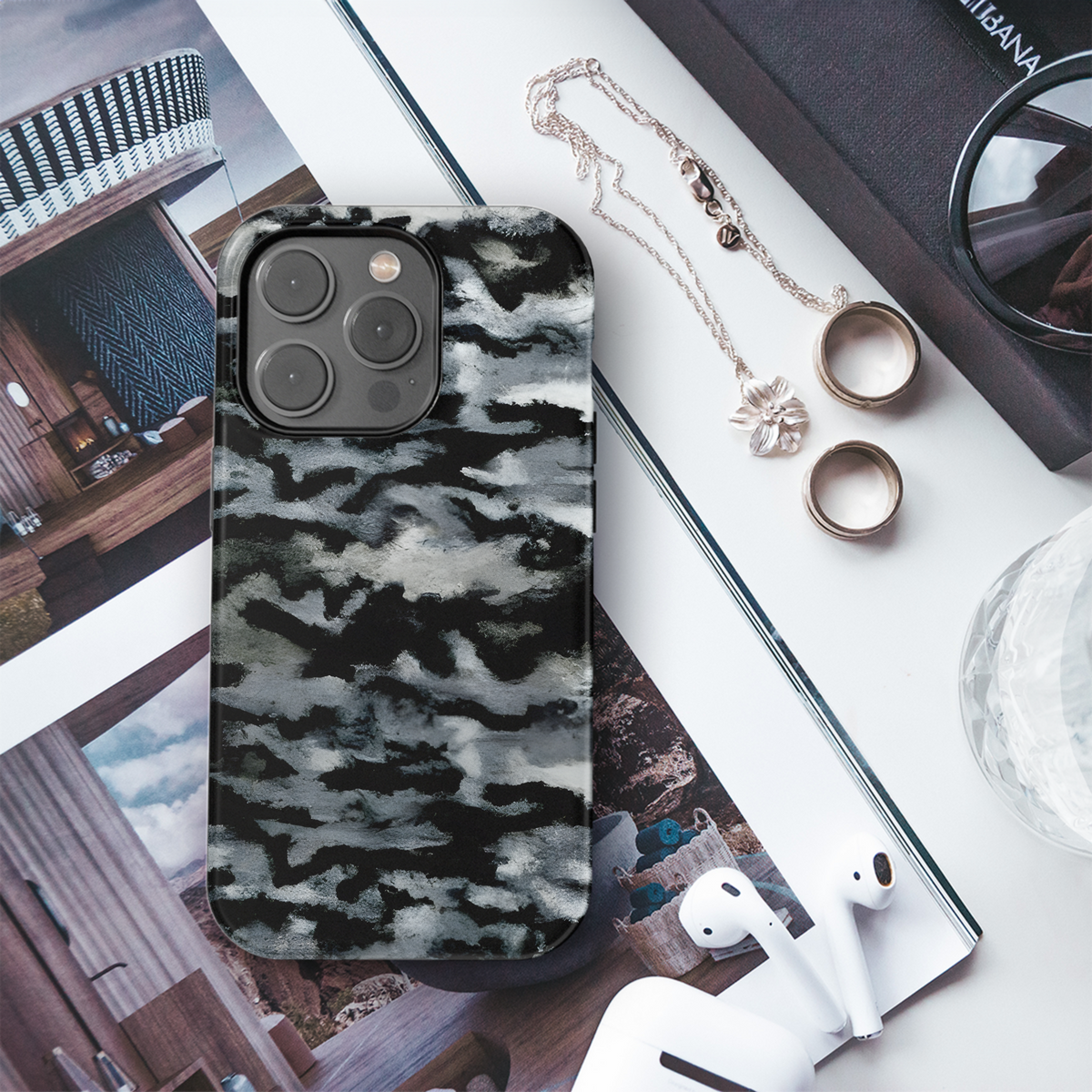 Camouflage Oil Painting Phone Case iPhone Samsung Cover Pixel 2942 - Image 3