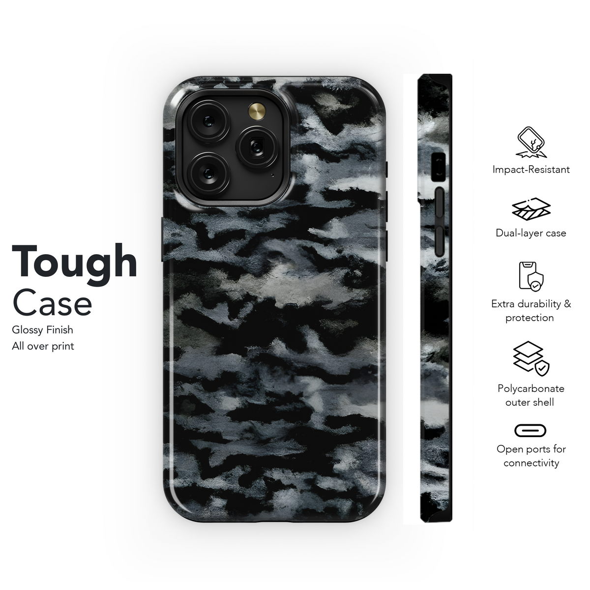 Camouflage Oil Painting Phone Case iPhone Samsung Cover Pixel 2942 - Image 6