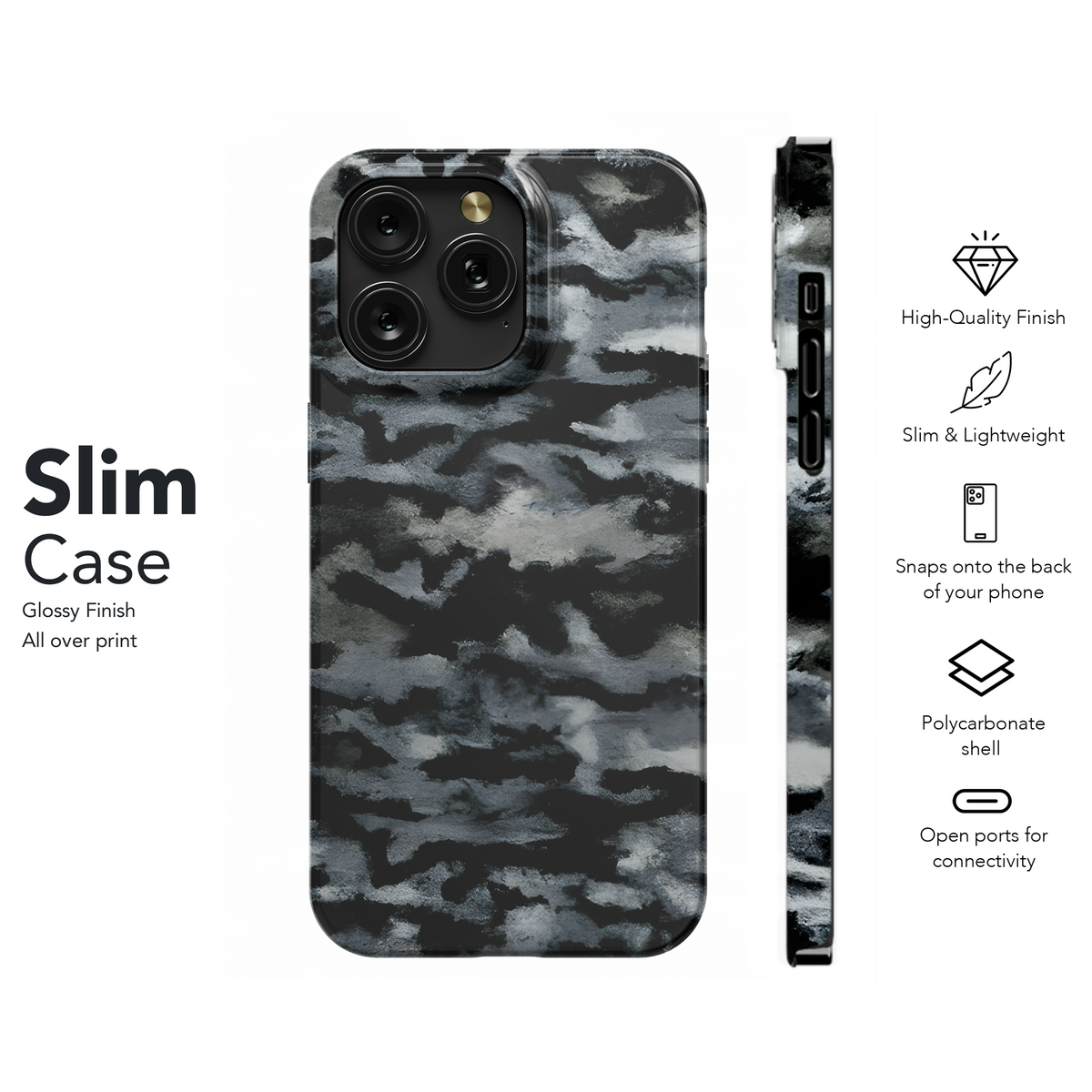 Camouflage Oil Painting Phone Case iPhone Samsung Cover Pixel 2942 - Image 7