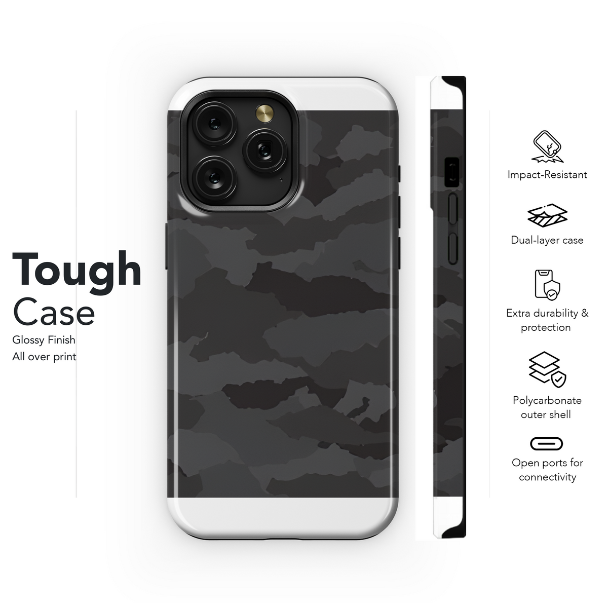 Camouflage Pattern Phone Case iPhone Samsung Cover Pixel 2189 - Image 6