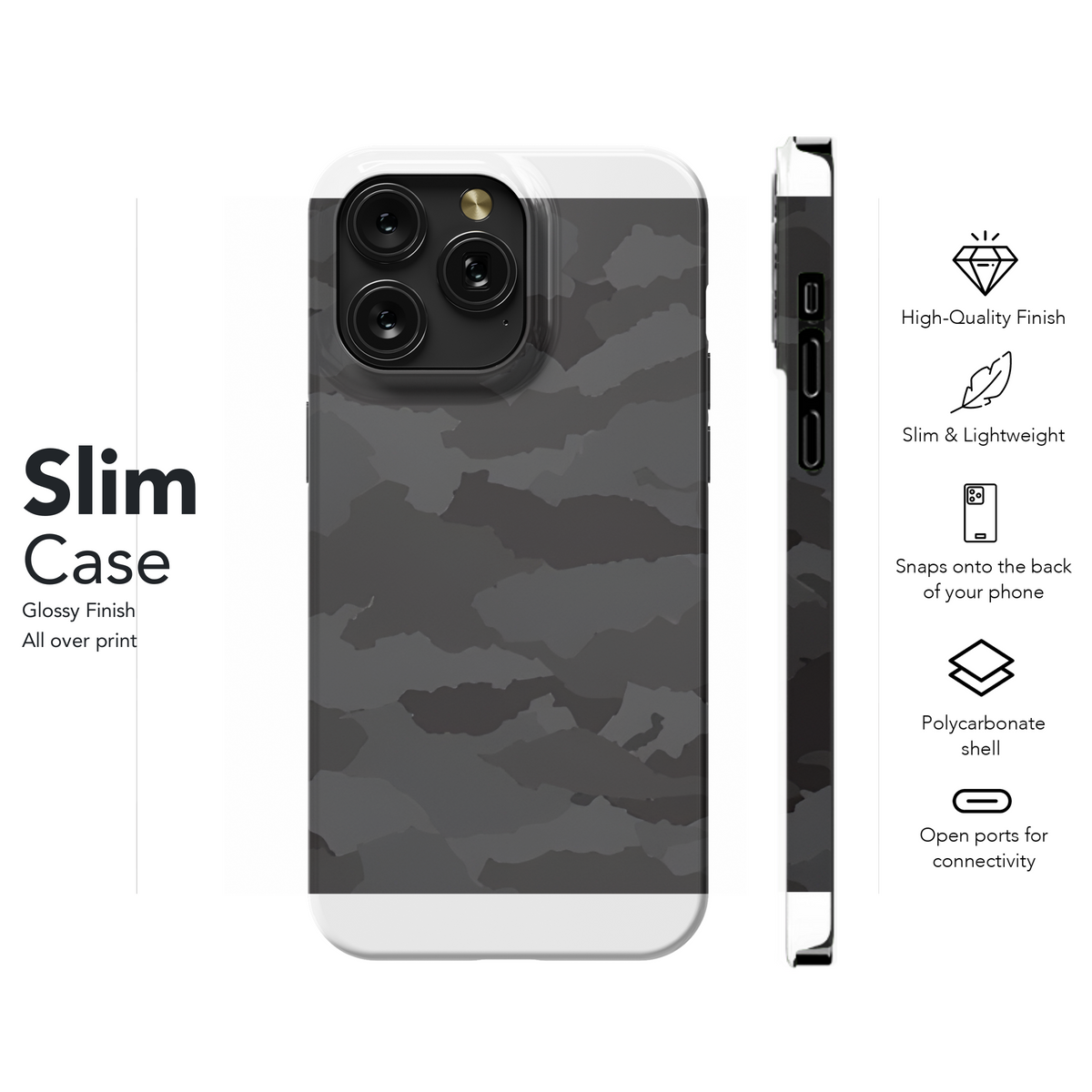 Camouflage Pattern Phone Case iPhone Samsung Cover Pixel 2189 - Image 7