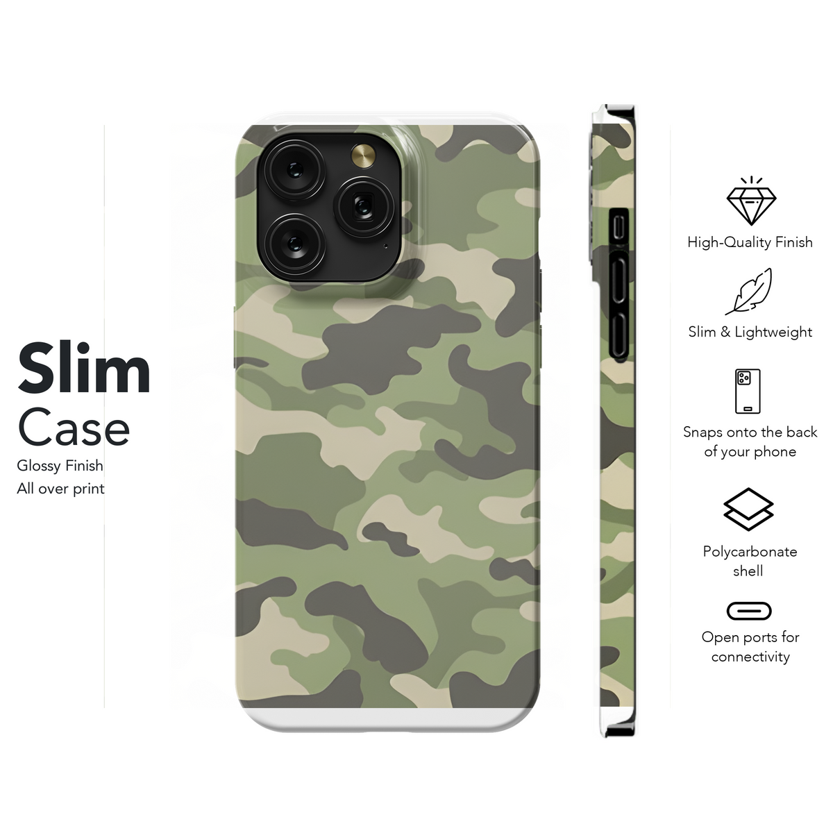 Camouflage Pattern Phone Case iPhone Samsung Cover Pixel 2192 - Image 7