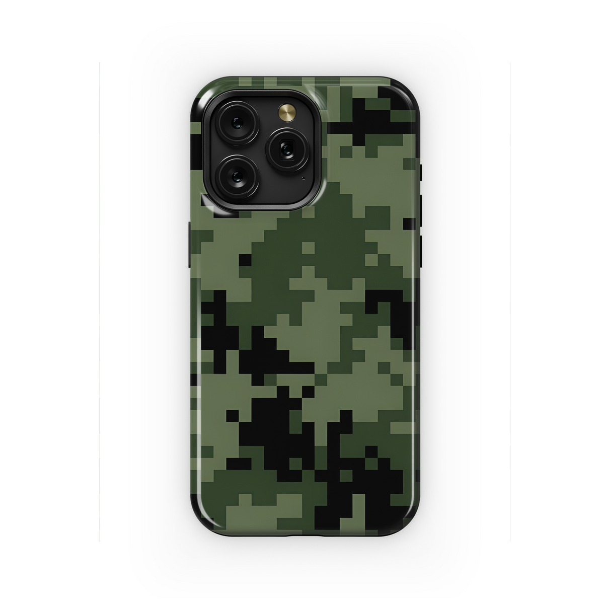 Camouflage Pattern Tiles Woodland Phone Case iPhone Samsung Cover Pixel 2205 - Image 1