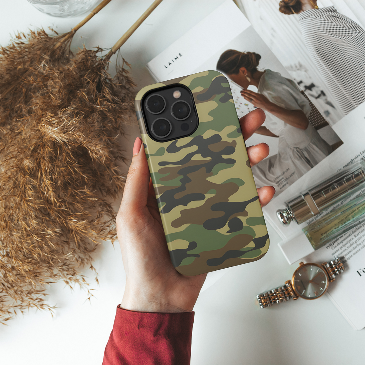 Camouflage Phone Case iPhone Samsung Cover Pixel 2196 - Image 4