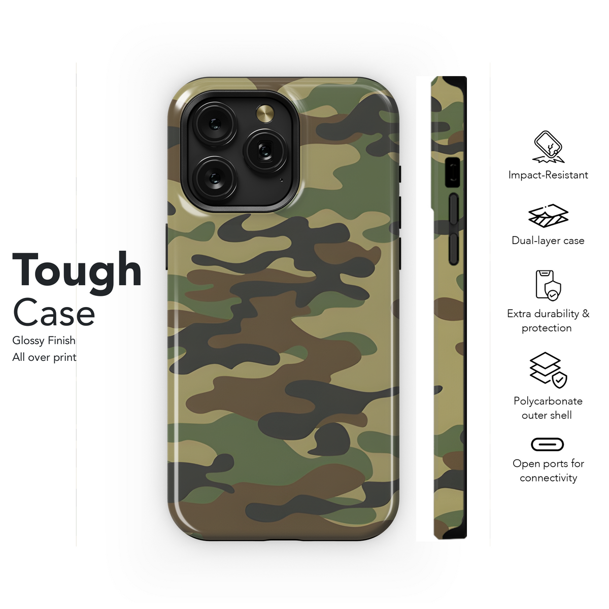 Camouflage Phone Case iPhone Samsung Cover Pixel 2196 - Image 6