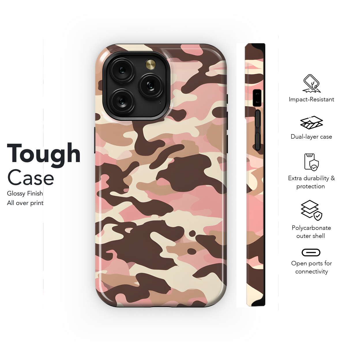 Camouflage Seamless Pattern Phone Case iPhone Samsung Cover Pixel 2200 - Image 6