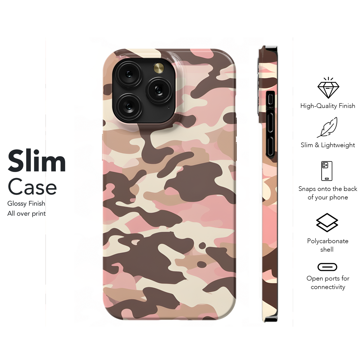 Camouflage Seamless Pattern Phone Case iPhone Samsung Cover Pixel 2200 - Image 7