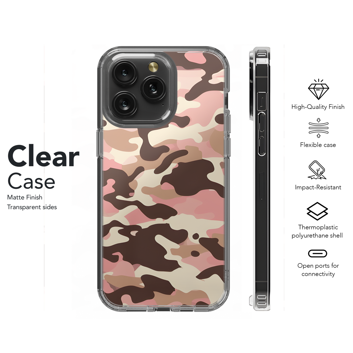 Camouflage Seamless Pattern Phone Case iPhone Samsung Cover Pixel 2200 - Image 8