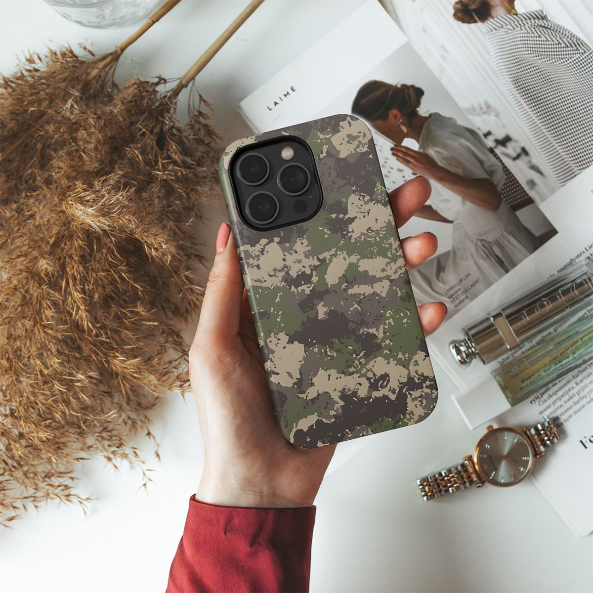 Camouflage Seamless Phone Case iPhone Samsung Cover Pixel 2215 - Image 4