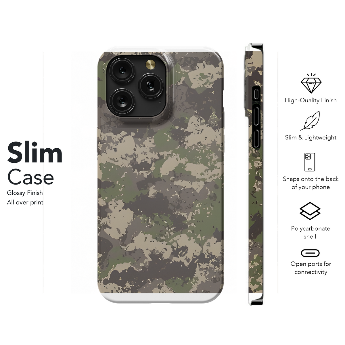 Camouflage Seamless Phone Case iPhone Samsung Cover Pixel 2215 - Image 7