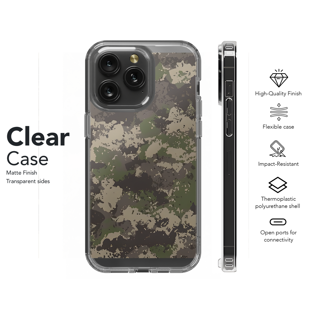 Camouflage Seamless Phone Case iPhone Samsung Cover Pixel 2215 - Image 8