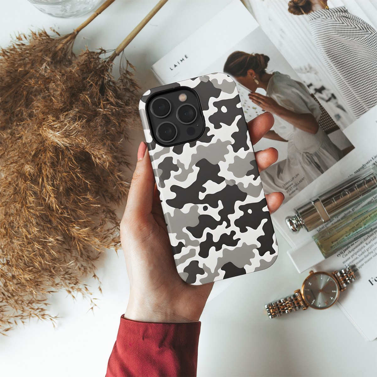 Camouflage Shapes Phone Case iPhone Samsung Cover Pixel 2889 - Image 4