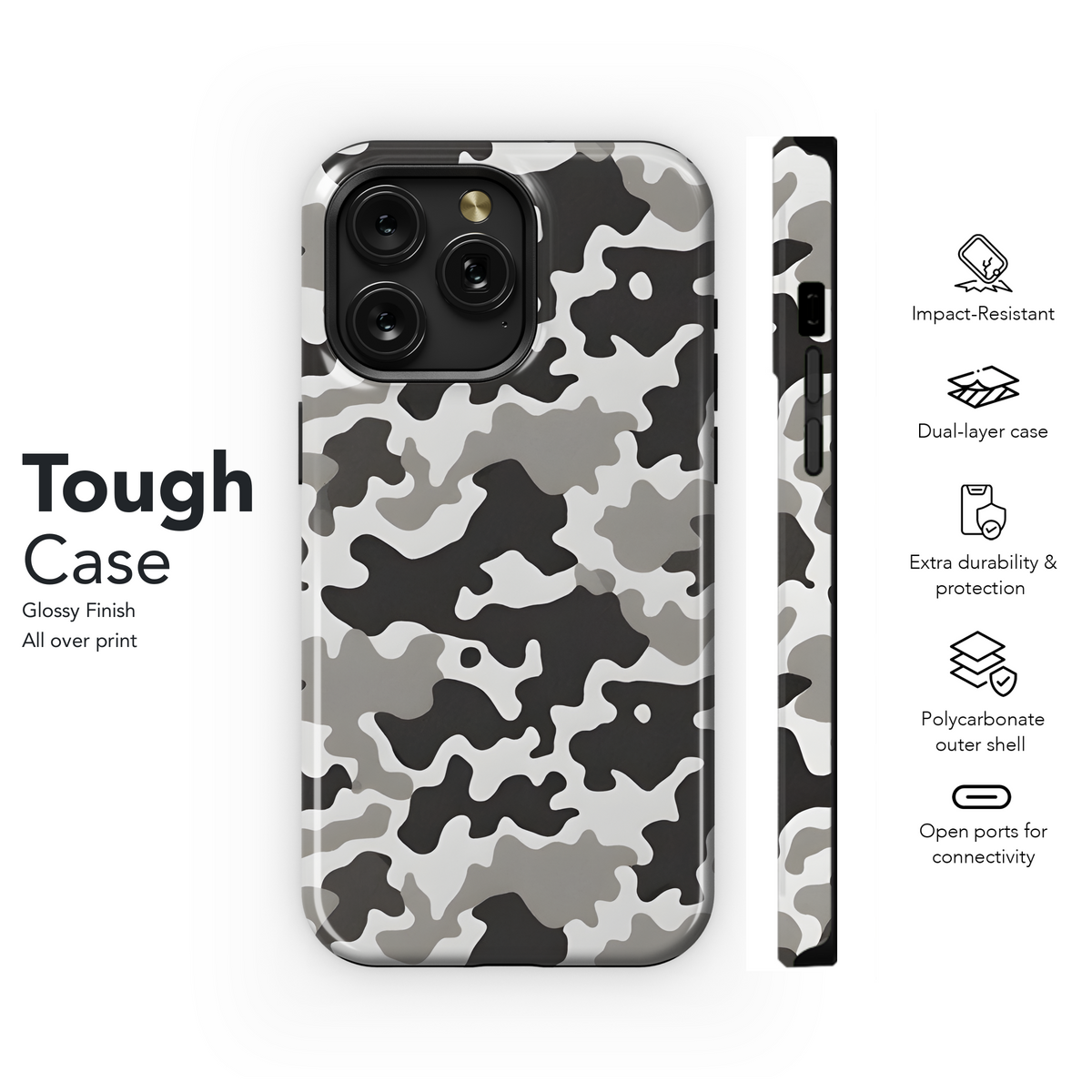 Camouflage Shapes Phone Case iPhone Samsung Cover Pixel 2889 - Image 6