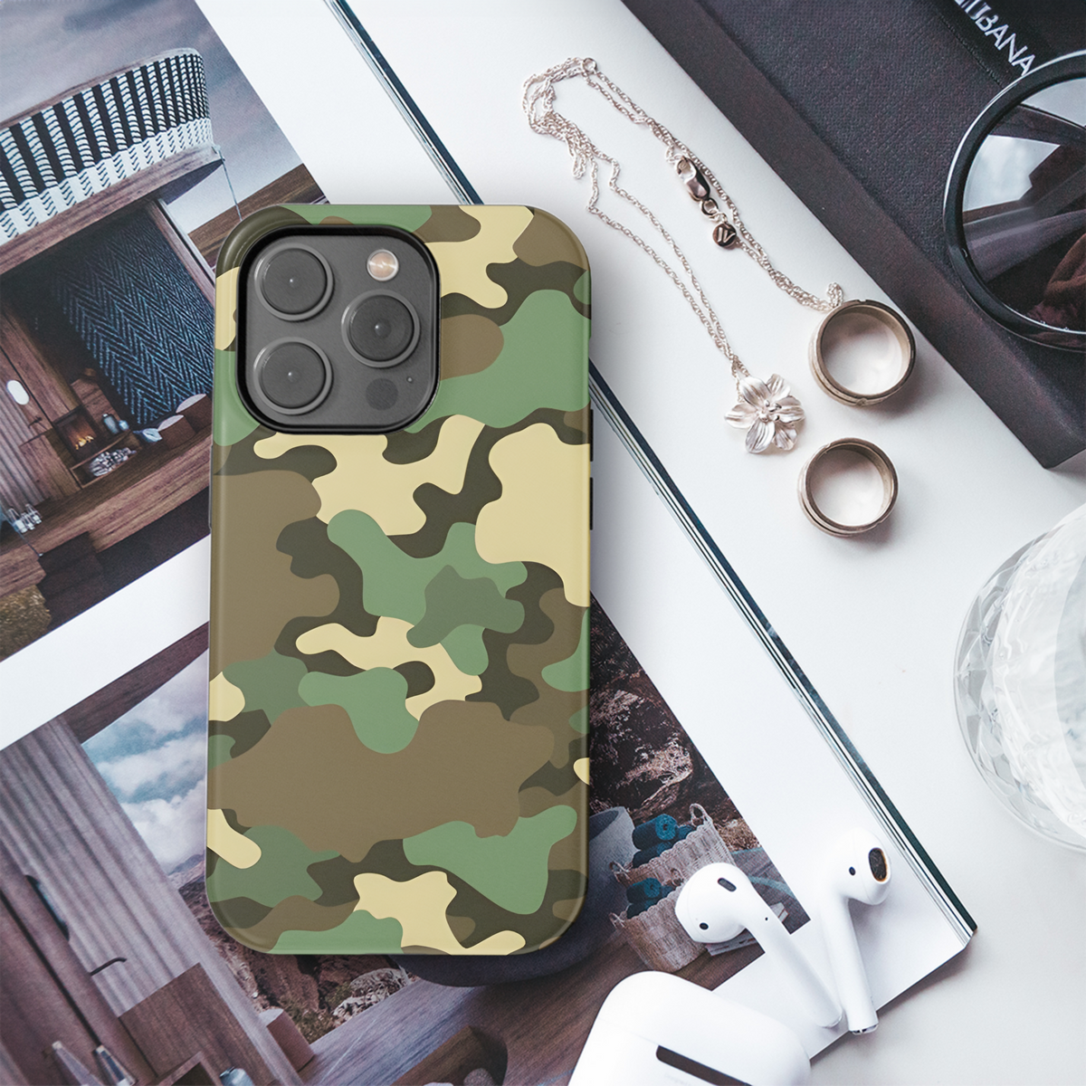 Camouflage Texture Pattern Phone Case iPhone Samsung Cover Pixel 2198 - Image 3