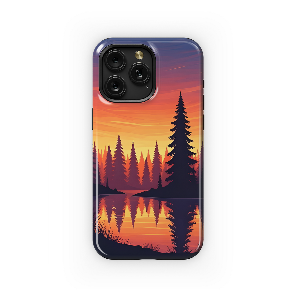 Canadian Sunset Pinecone Phone Case iPhone Samsung Cover Pixel 3510 - Image 1