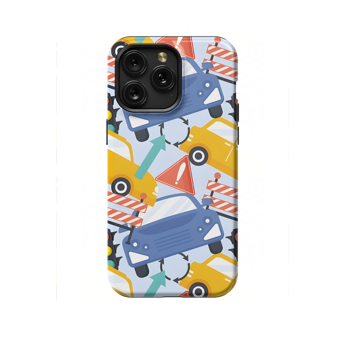 Car Toys Cars Seamless Pattern Cartoon Phone Case iPhone Samsung Cover Pixel 1124 - Image 1