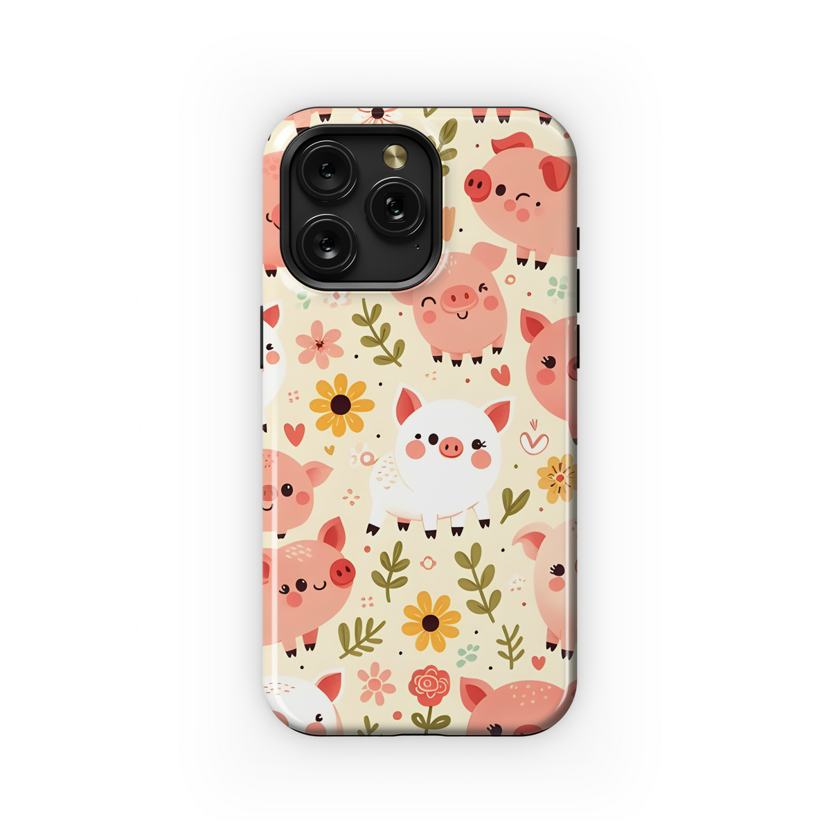 Cartoon Pig Phone Case iPhone Samsung Cover Pixel 3436 - Image 1