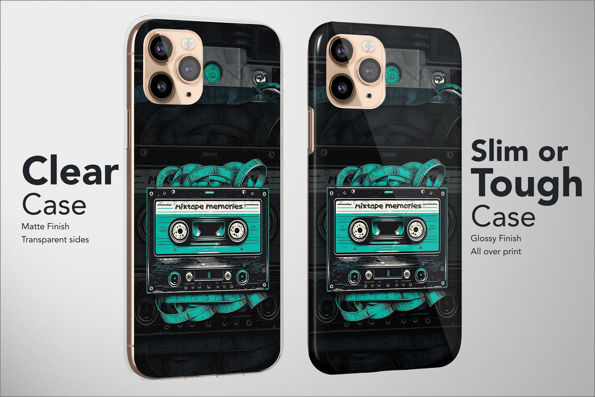 Cassette Phone Case Cute Mixtape Aesthetic Pattern Cover - Image 4