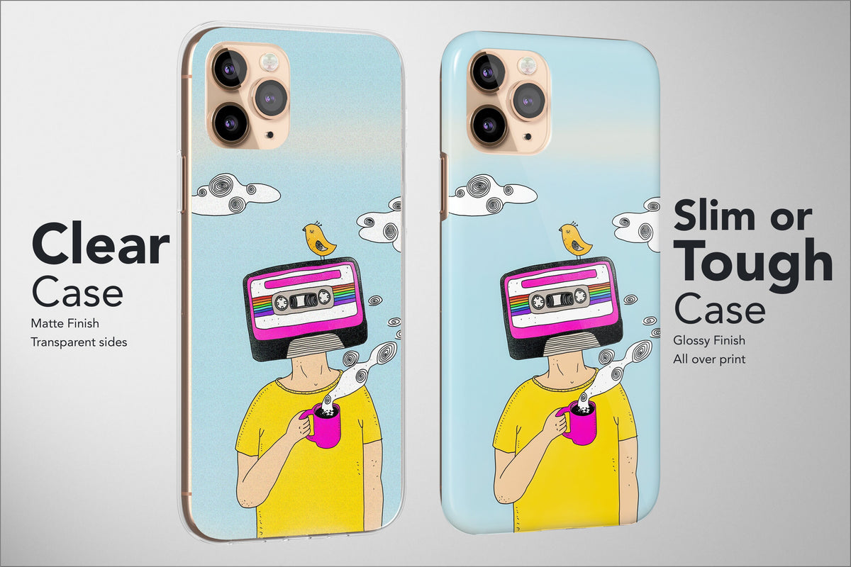 Cassette Phone Case Cute Mixtape Aesthetic Pattern Cover - Image 5