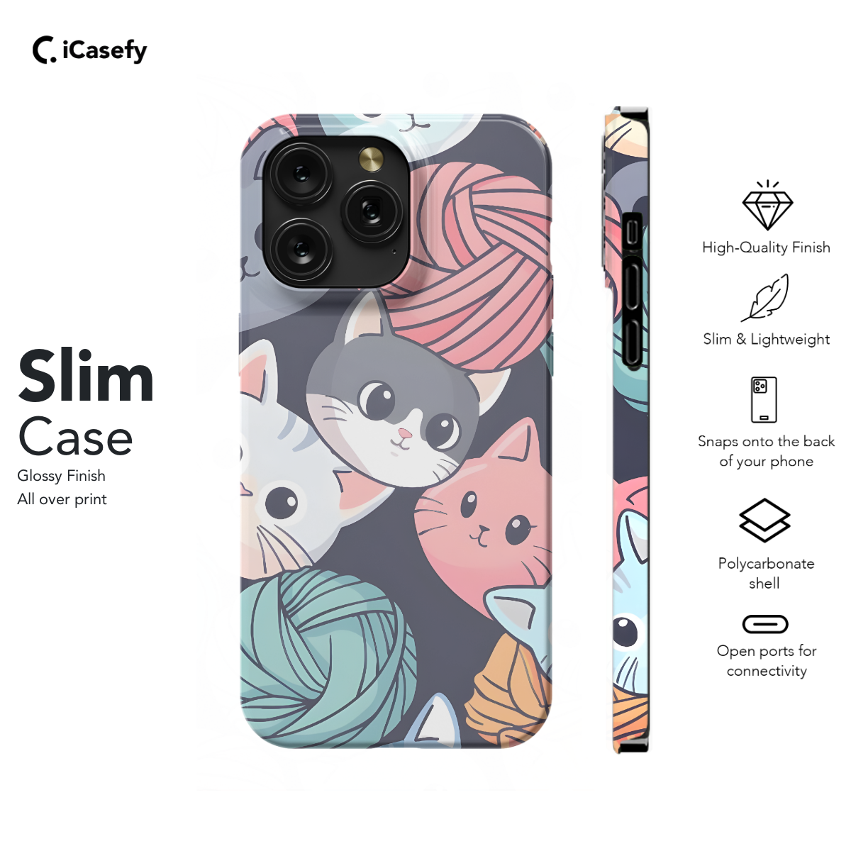 Cat Kawaii Phone Case iPhone Samsung Pixel & More 483 - Image 6