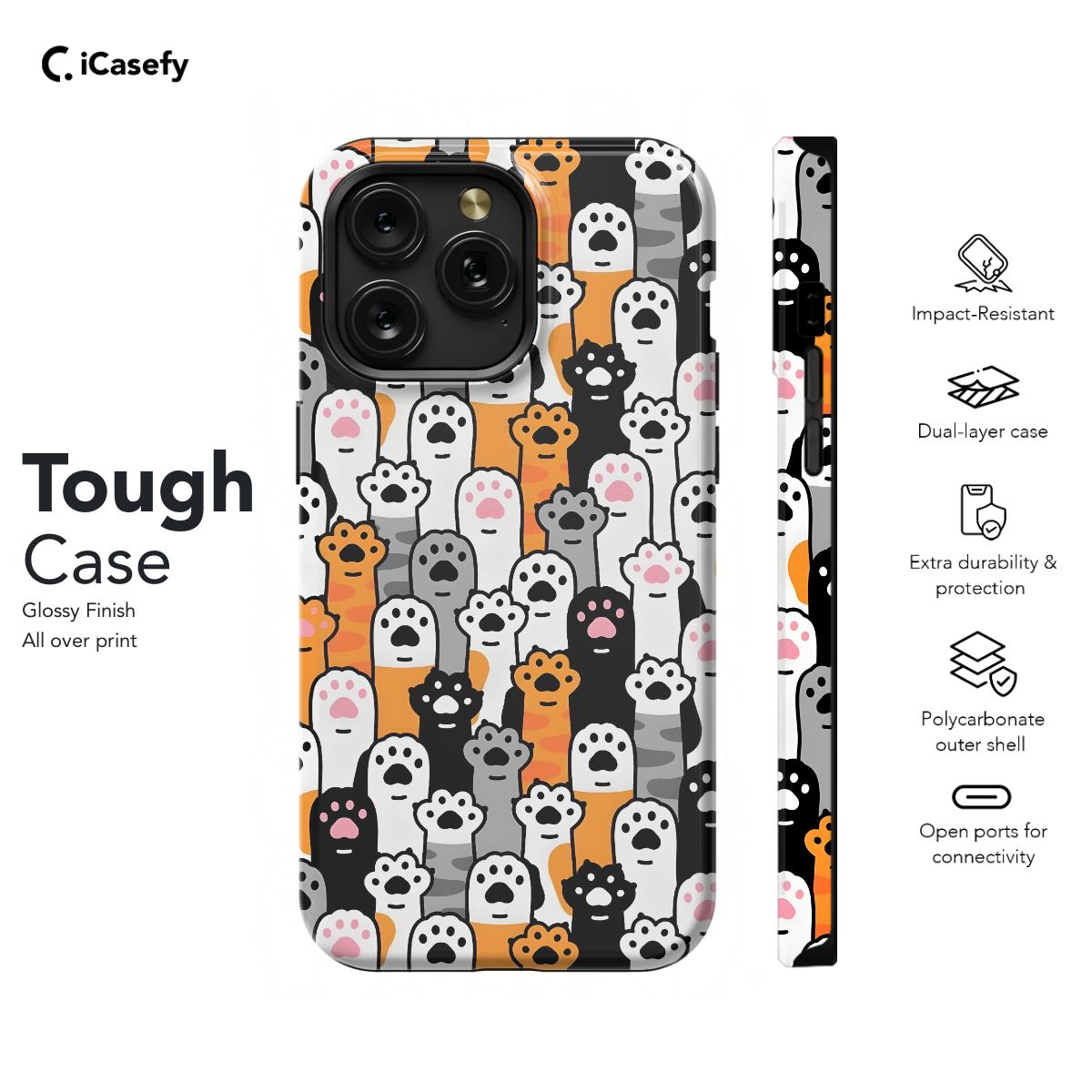 Cat Paw Phone Case iPhone Samsung Pixel & More 180 - Image 5