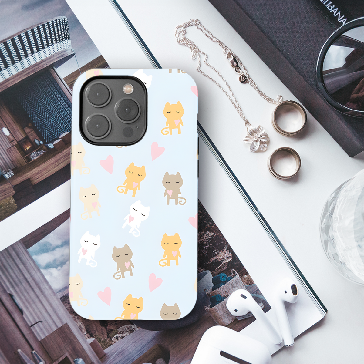 Cat Phone Case iPhone Samsung Cover Pixel 2653 - Image 3