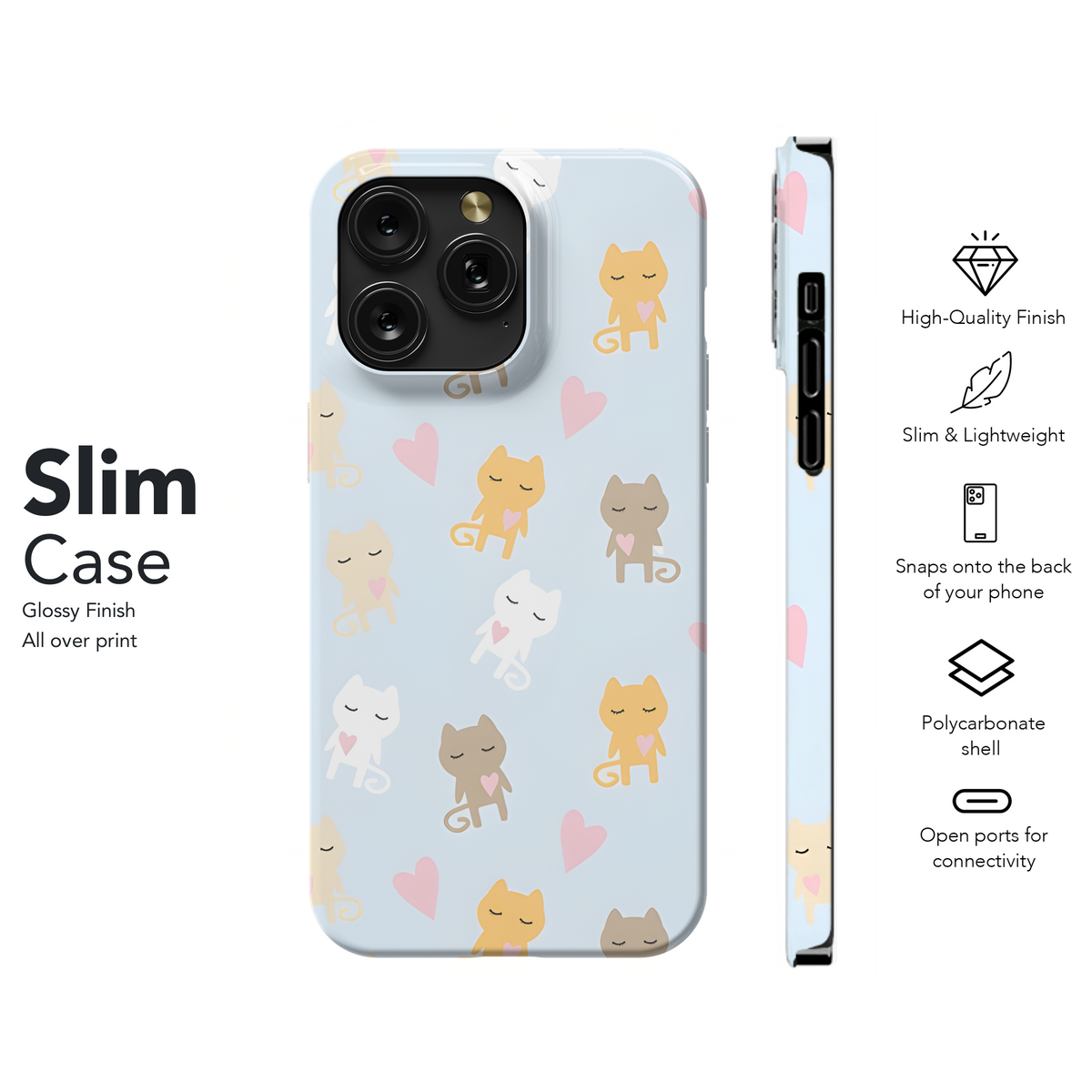 Cat Phone Case iPhone Samsung Cover Pixel 2653 - Image 7