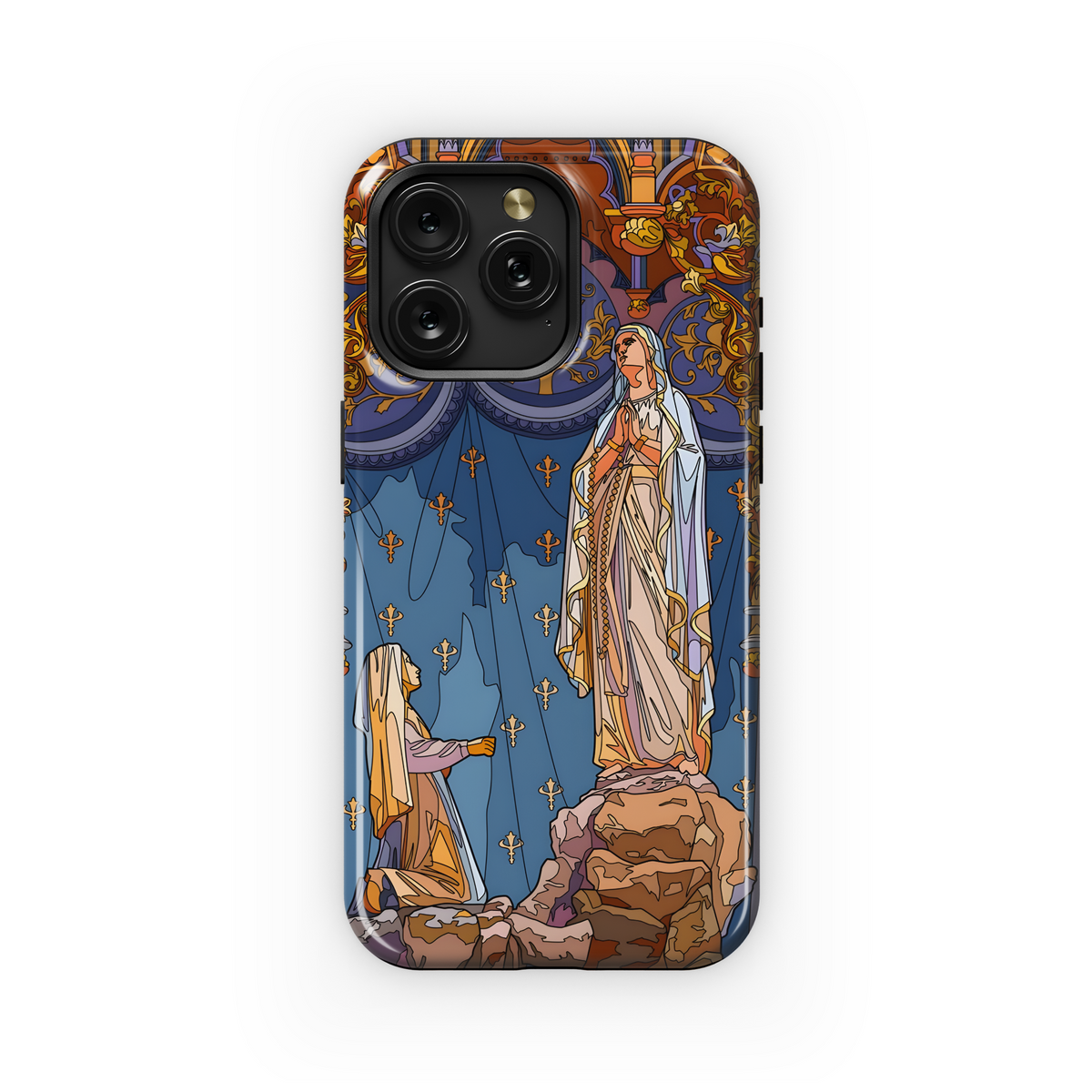 Catholic Christian Mosaic Phone Case iPhone Samsung Cover Pixel 2019 - Image 1