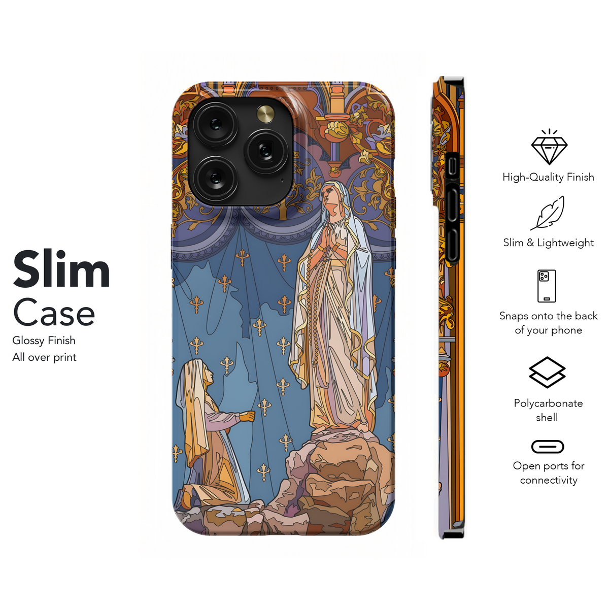 Catholic Christian Mosaic Phone Case iPhone Samsung Cover Pixel 2019 - Image 7