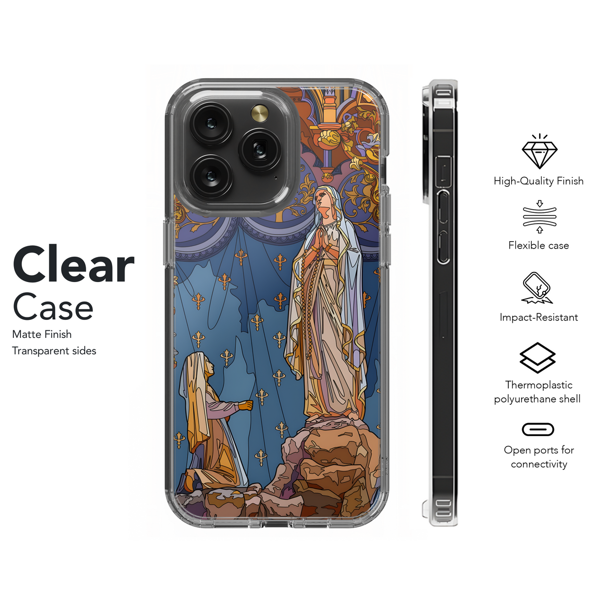 Catholic Christian Mosaic Phone Case iPhone Samsung Cover Pixel 2019 - Image 8