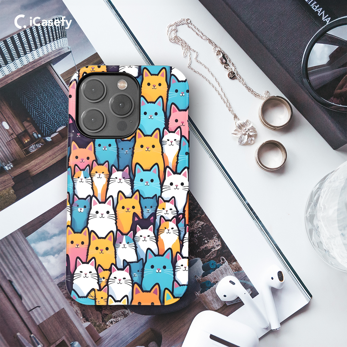 Cats Phone Case iPhone Samsung Pixel & More 179 - Image 3