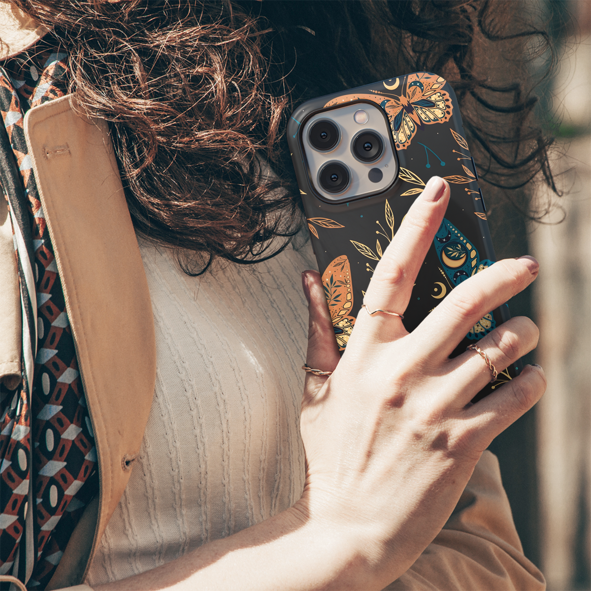 Celestial Boho with Stars and Butterflies Phone Case iPhone Samsung Cover Pixel 2724 - Image 5