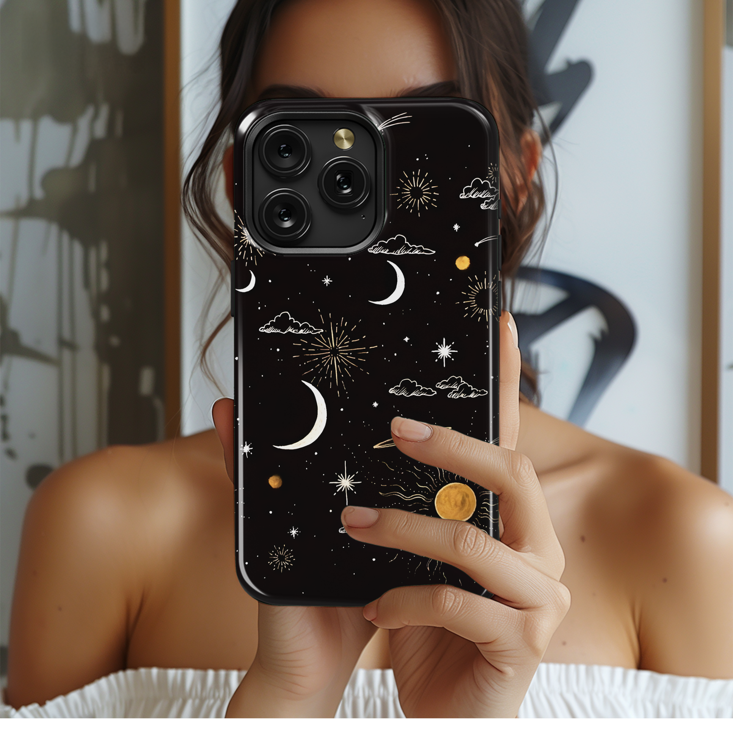 Celestial Gold Night
 Phone Case iPhone Samsung Cover Pixel 4431 - Image 2