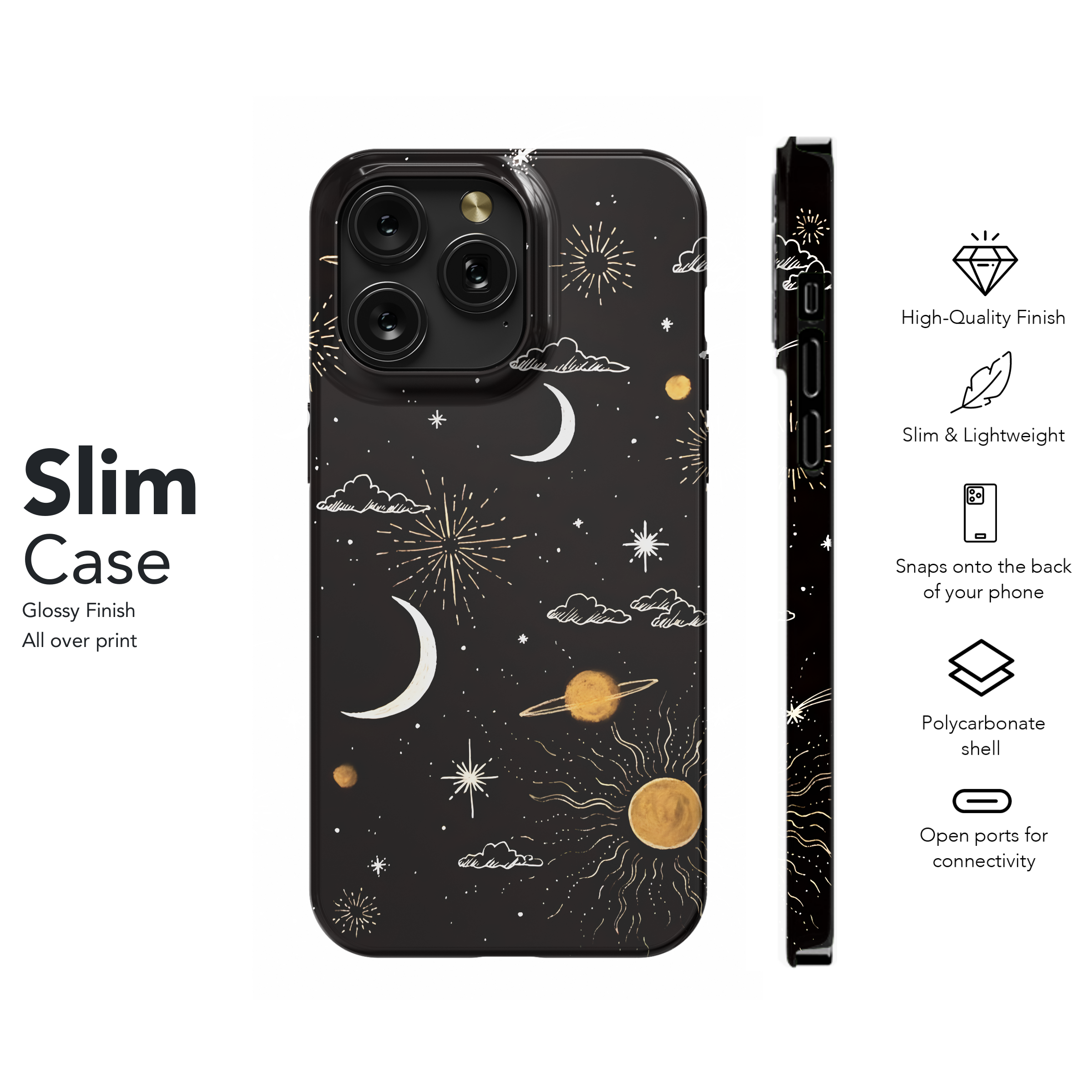 Celestial Gold Night
 Phone Case iPhone Samsung Cover Pixel 4431 - Image 7