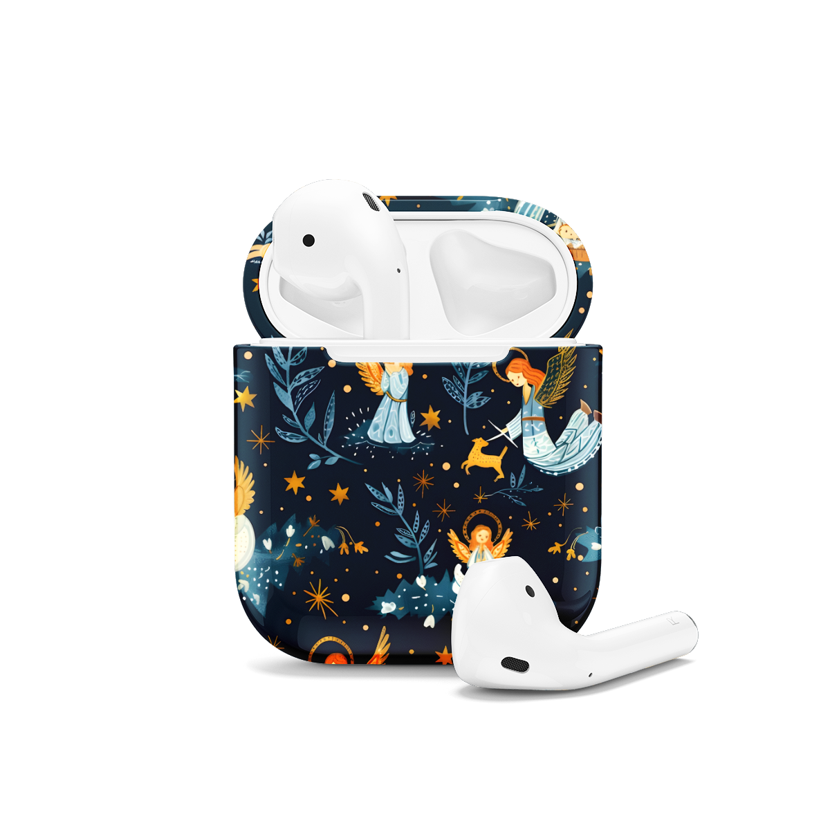 Celestial Night Sky Angels Christian AirPods Case AirPods Pro AirPods Pro 2 AirPods 3 AirPods 2 Glossy 1175 - Image 1