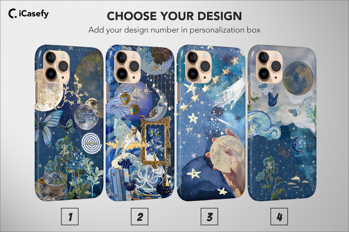 Celestial Phone Case Ocean Magic Moon Aesthetic Cover - Image 1