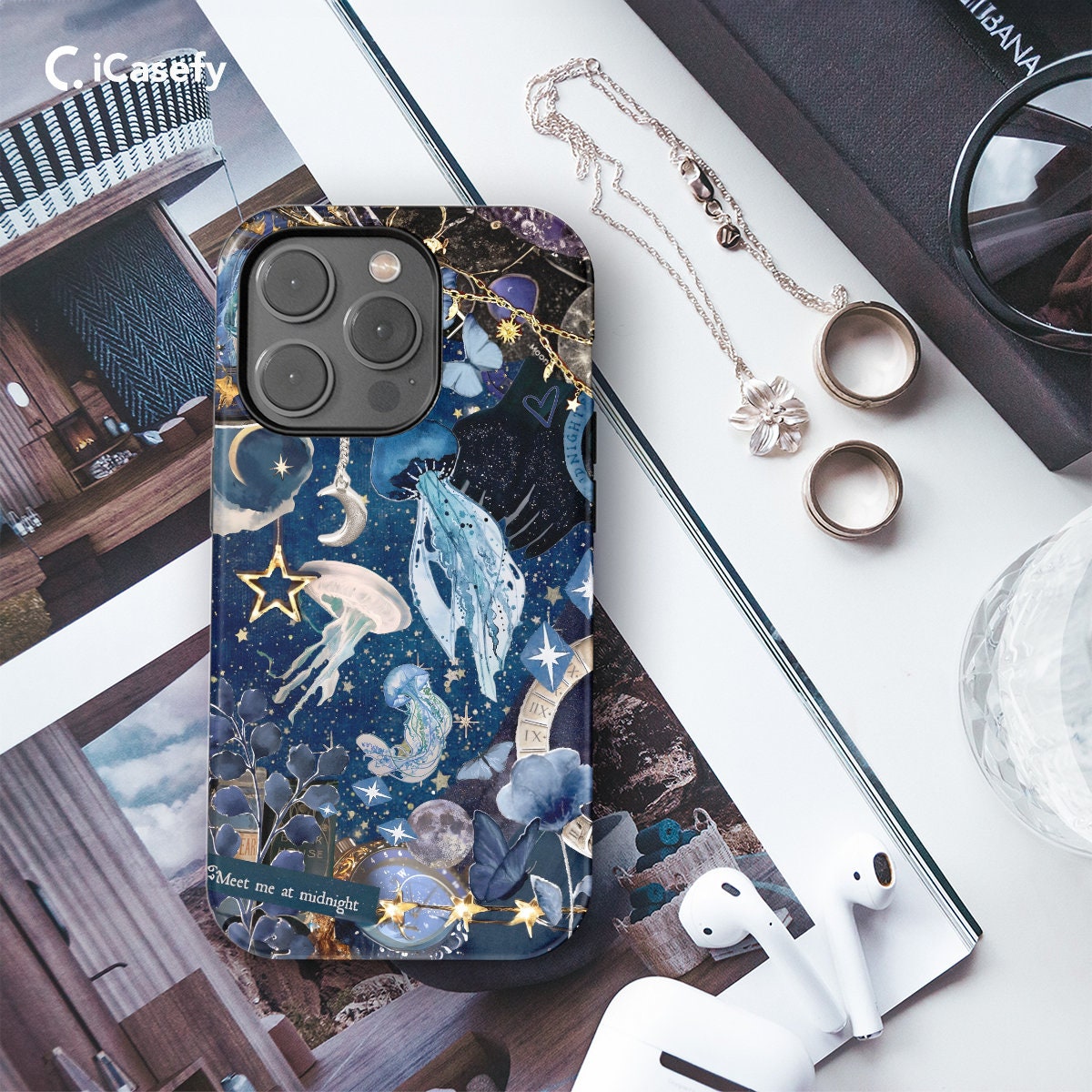 Celestial Sea Phone Case Astrology Stars Cover - Image 2