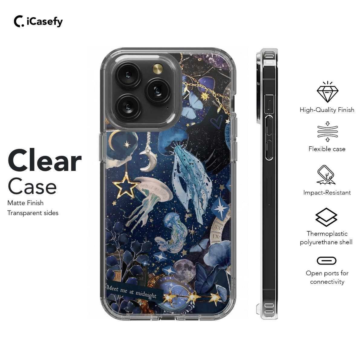 Celestial Sea Phone Case Astrology Stars Cover - Image 4