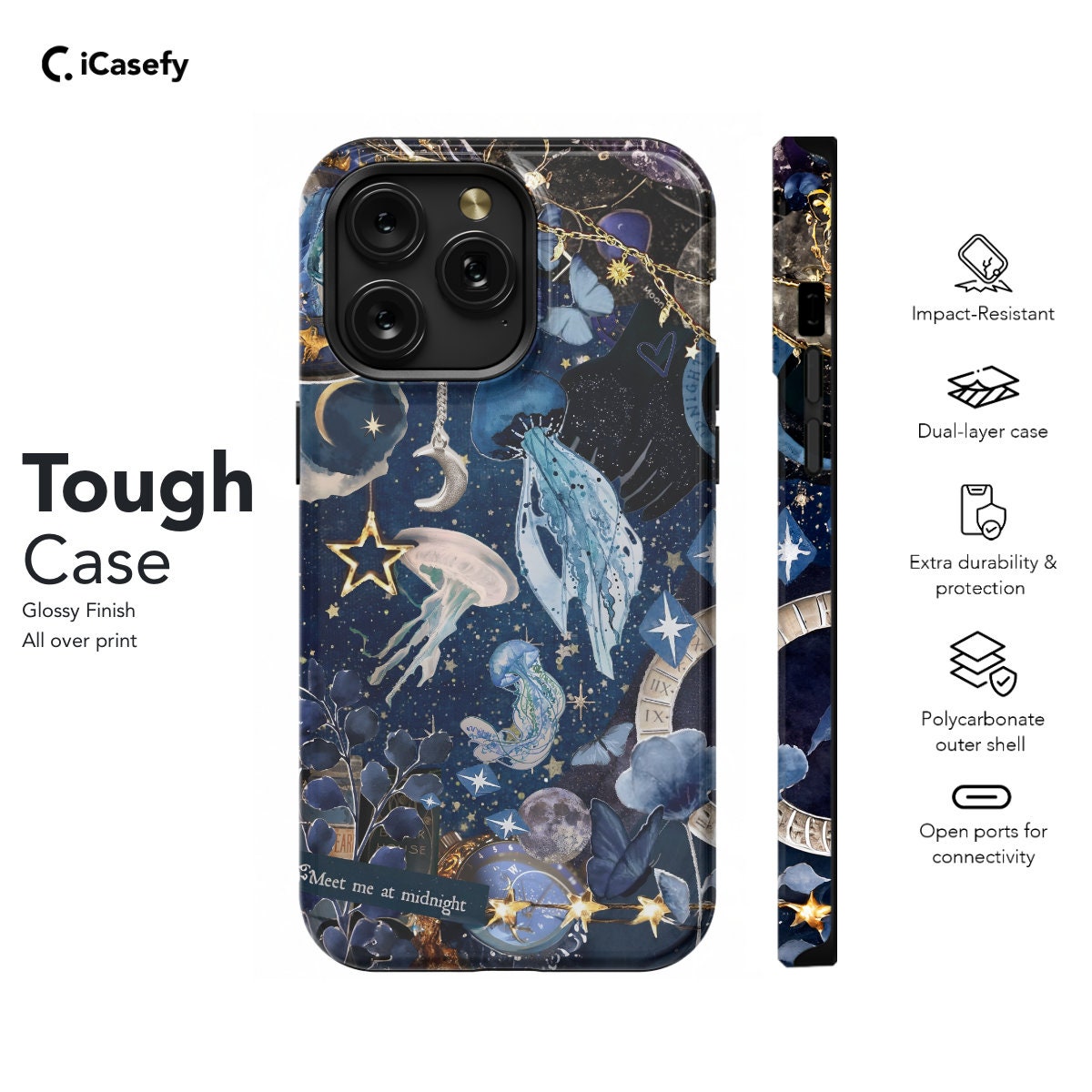 Celestial Sea Phone Case Astrology Stars Cover - Image 6