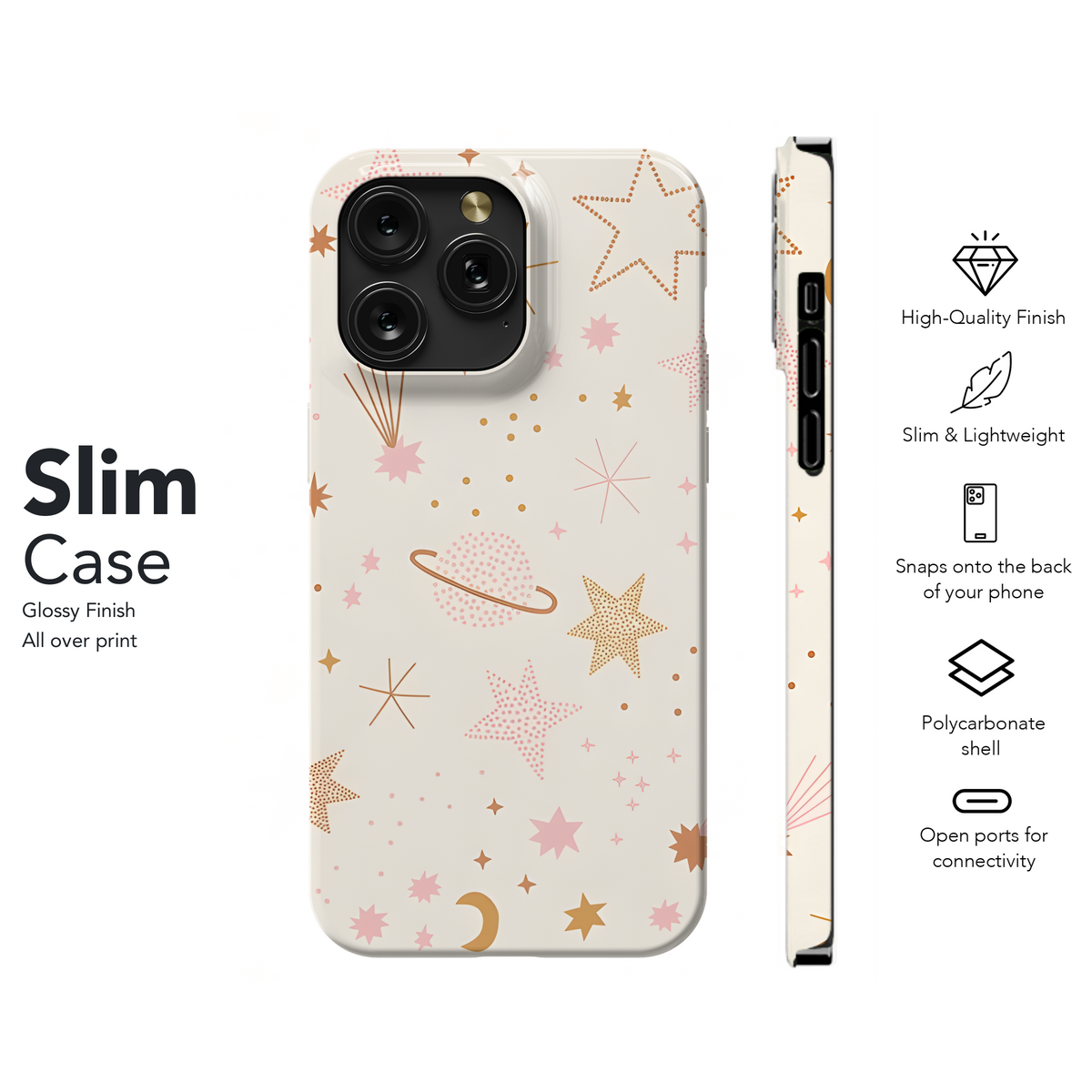 Celestial Stars Planets Night Sky Phone Case iPhone Samsung Cover Pixel 2723 - Image 7